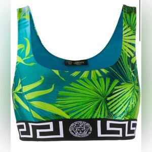 NWT Versace Sports Bra - Jungle Print